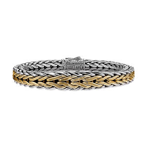 Scott Kay Doberman Tapered Two Tone Bracelet