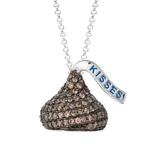 Brown Diamond Hershey Kiss Pendant
