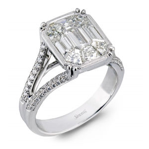 Mosaic Simon G. Diamond Engagement Ring