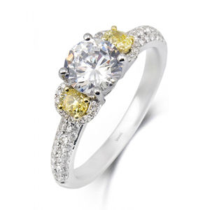 Simon G Yellow Diamond Engagement Ring