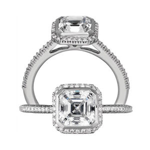 G VS2 1CT Mounted in Ritani Bella Vita Collection Ring