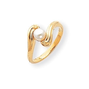 14k Yellow Gold Pearl Ring