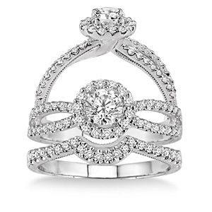 7/8 Carat Total Weight Diamond Wedding Set