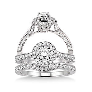 Stunning 1 Carat Diamond Wedding Set