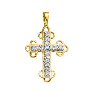 1/5 Carat Diamond Cross Pendant