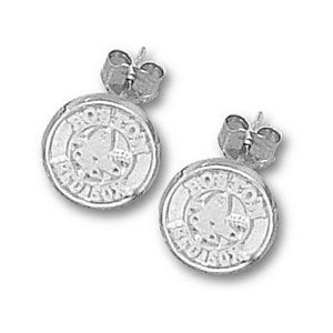 Sterling Silver Boston Red Sox Post Earrings