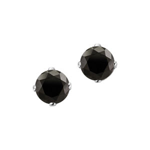 1/3 Carat Black Diamond Stud Earrings
