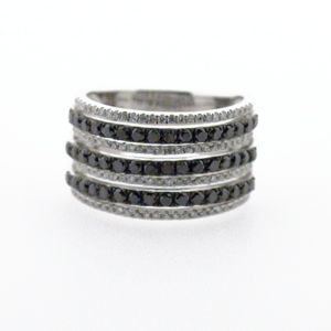 Black and White Diamond Anniversary Band