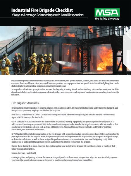 7 Things Fire Brigades Can Do to be More Prepared whitepaper