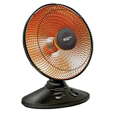Comfort Zone - Oscillating Parabolic Dish Radiant Heater