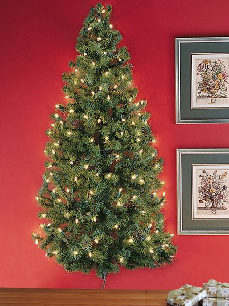 Lighted Wall Tree - Pre-lit Christmas Tree Hangs on Wall Solutions