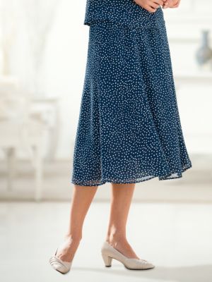'Dressy in Dots' Six-Gore Skirt