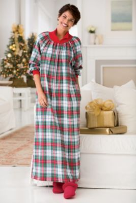 Zip-Front Plaid Popover