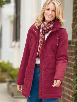 Microsuede Quilted Jacket