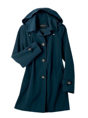 Faux Silk Rain Coat by London Fog®