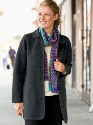 Boiled-Wool Coat