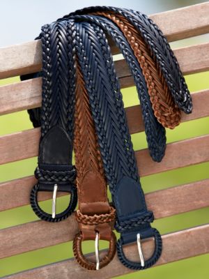 Woven Leather Belt