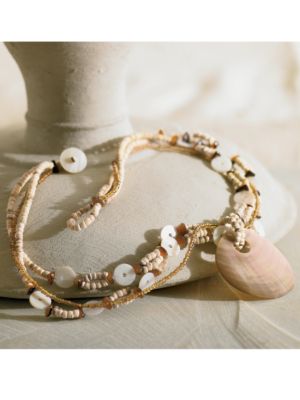 Multi-Strand Shell Necklace