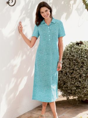 Rose-Print Dress