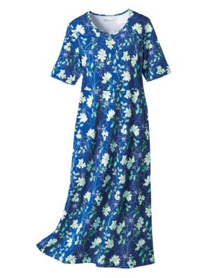 Floral Printed Knit Dress