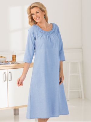 Time to Unwind Chambray Dress