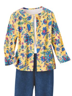 French Garden Round Neck Jacket