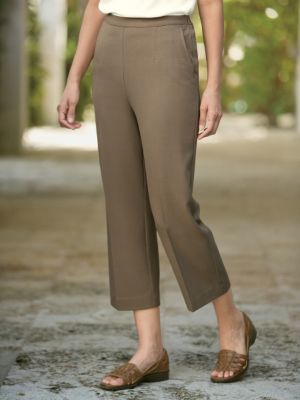 Carefree Look Of Linen Crop Pant
