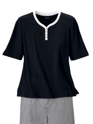 Elbow-Sleeve Tipped Tee