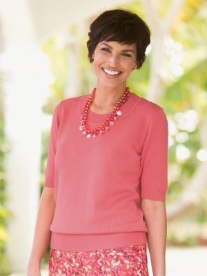 Ottoman-Trim Sweater