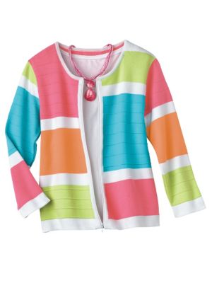 &lsquo;South Beach&rsquo; Colorblock Cardigan