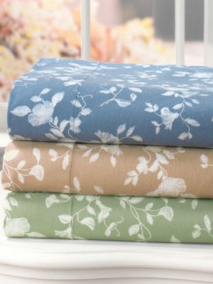 All Seasons Flannel Floral Sheeting
