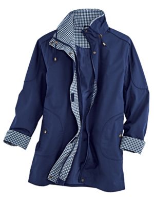 Water-Resistant Gingham Jacket