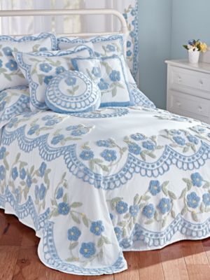 Enchanted Garden Chenille Bedspread & Coordinates