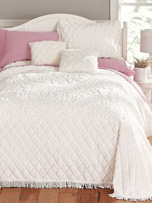 Chloe Diamond Chenille Bedspread and Coordinates
