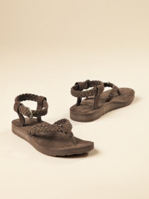 teva suede braided sandals