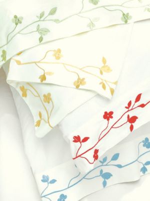 Gardenia Embroidered Sheet Set