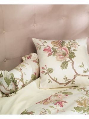 Laurel Embroidered Square Decorative Pillow