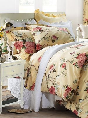 Mer De Rose Comforter, Shams, Sheets, Pillows and Window Panels