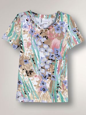 Alfred Dunner Floral-Print Tee
