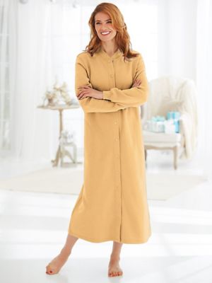 fleece robe with snaps