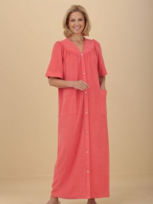 Snap-Front Long Terry Robe from Vicki Wayne®