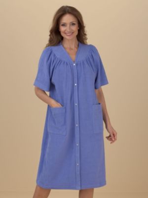 Vicki Wayne® Snap-Front Short Terry Robe