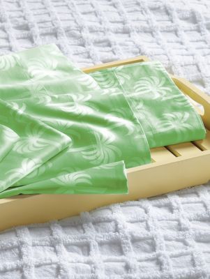Platinum Palm Print Pillowcases