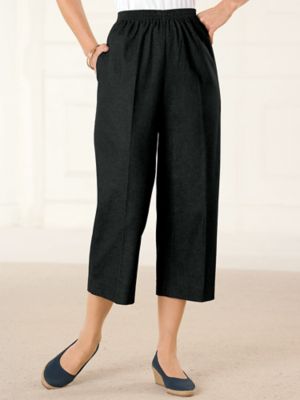 Alfred Dunner Denim Capri Pants