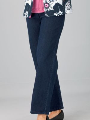 alfred dunner flat front denim jeans