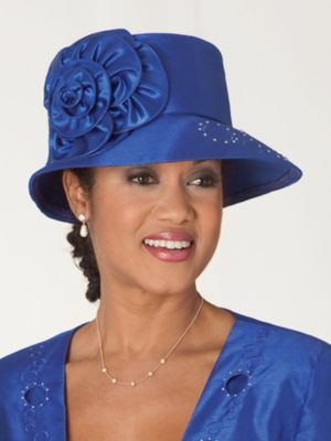Hat With Satin Flower