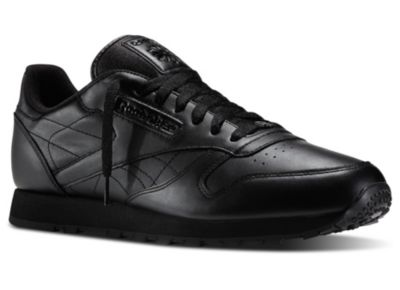 Reebok Men's Black Classic Leather Shoe