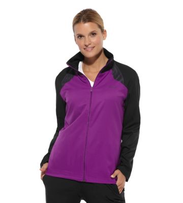 Colorblock Track Jacket (black/aubergine)