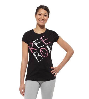 Women's Black Reebok Tee Shirt - $18.00 #affiliate