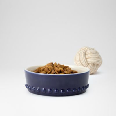 Beaded Ceramic Pet Bowl
